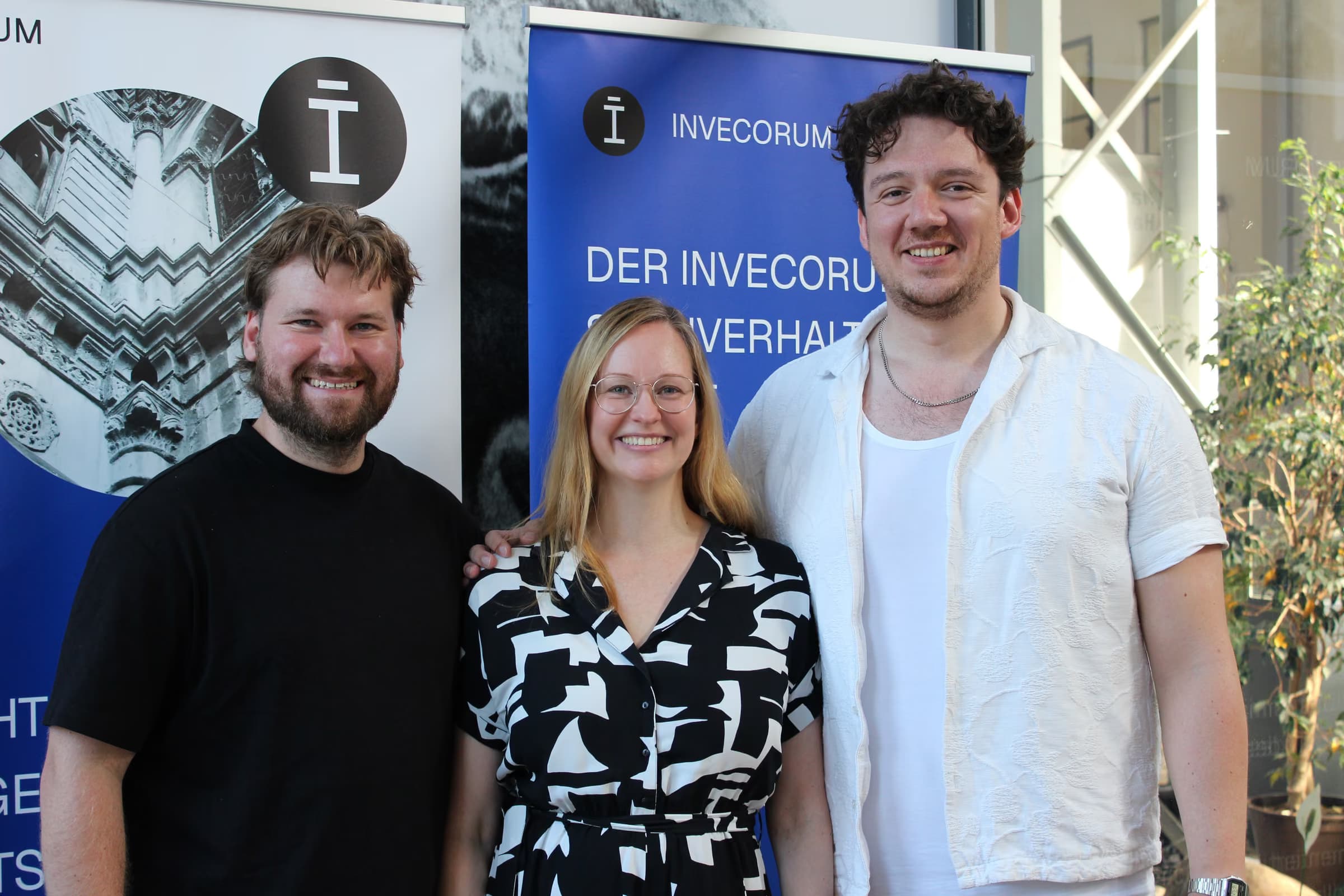 Das Invecorum-Team: Daniel Wasmus, Irina Meier und Philip Goddinger